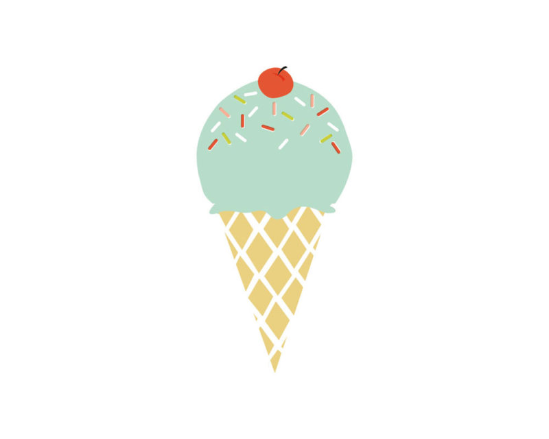 expanding ice cream cone card