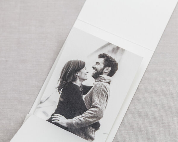 couple photo matchbook wedding save the date